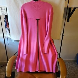 Style & Co. Vibrant Pink Long Sleeve Dress